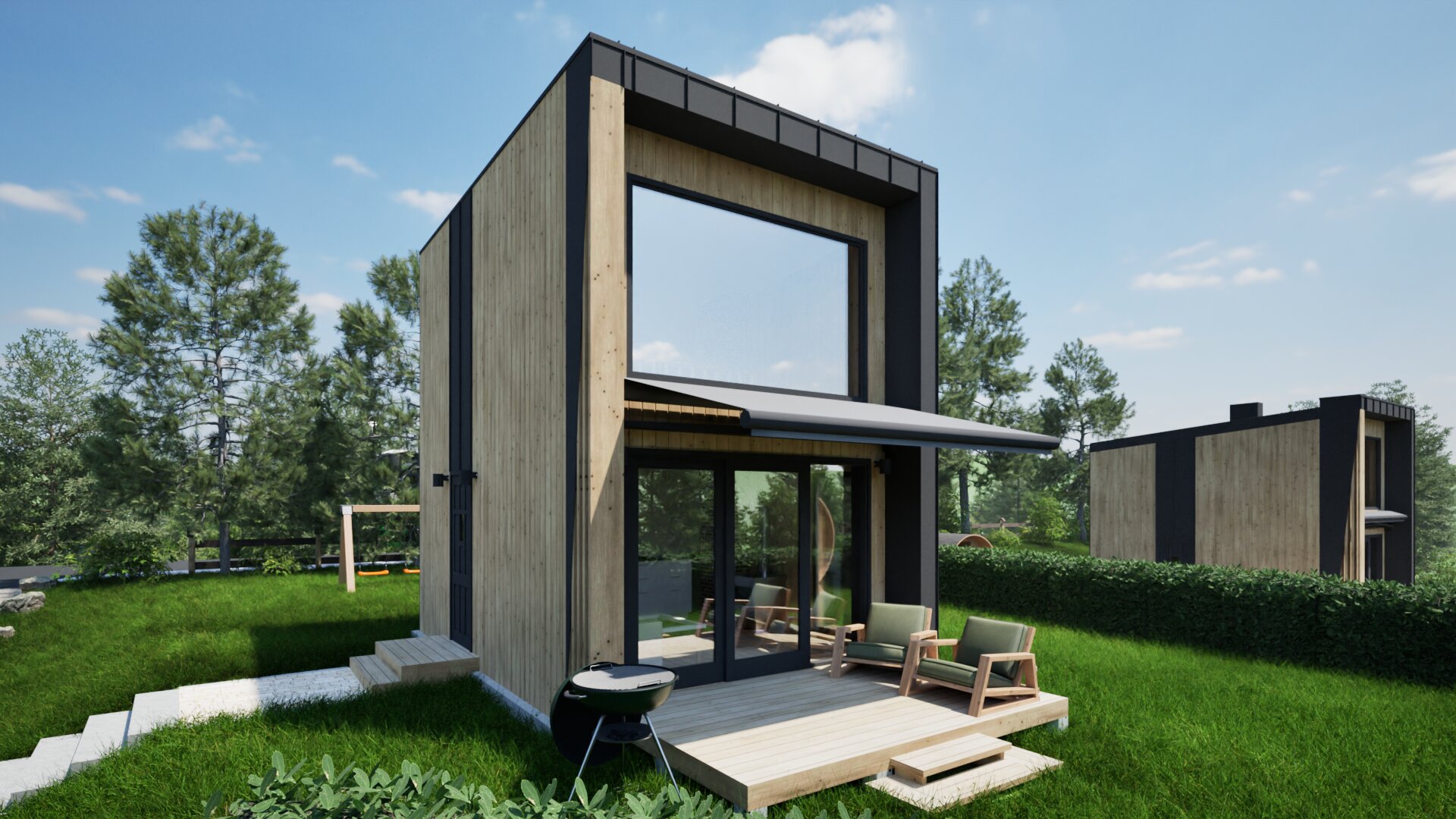 Model 35m² Comfort – widok z zewnątrz